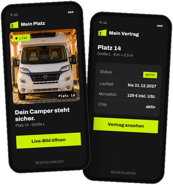 Konzeptvisualisierung: Smartphones mit der BASECAMP:r App